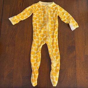 3/$15 Kickee Pants Citrus Delight Baby Footie 6-9 mon the